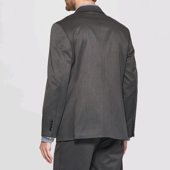 Goodfellow & Company Standard Fit Stretch Wool Blend Dark Grey Suite Jacket - Picture 2 of 5